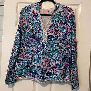 Like New Lilly Pulitzer Pop Over Hoodie